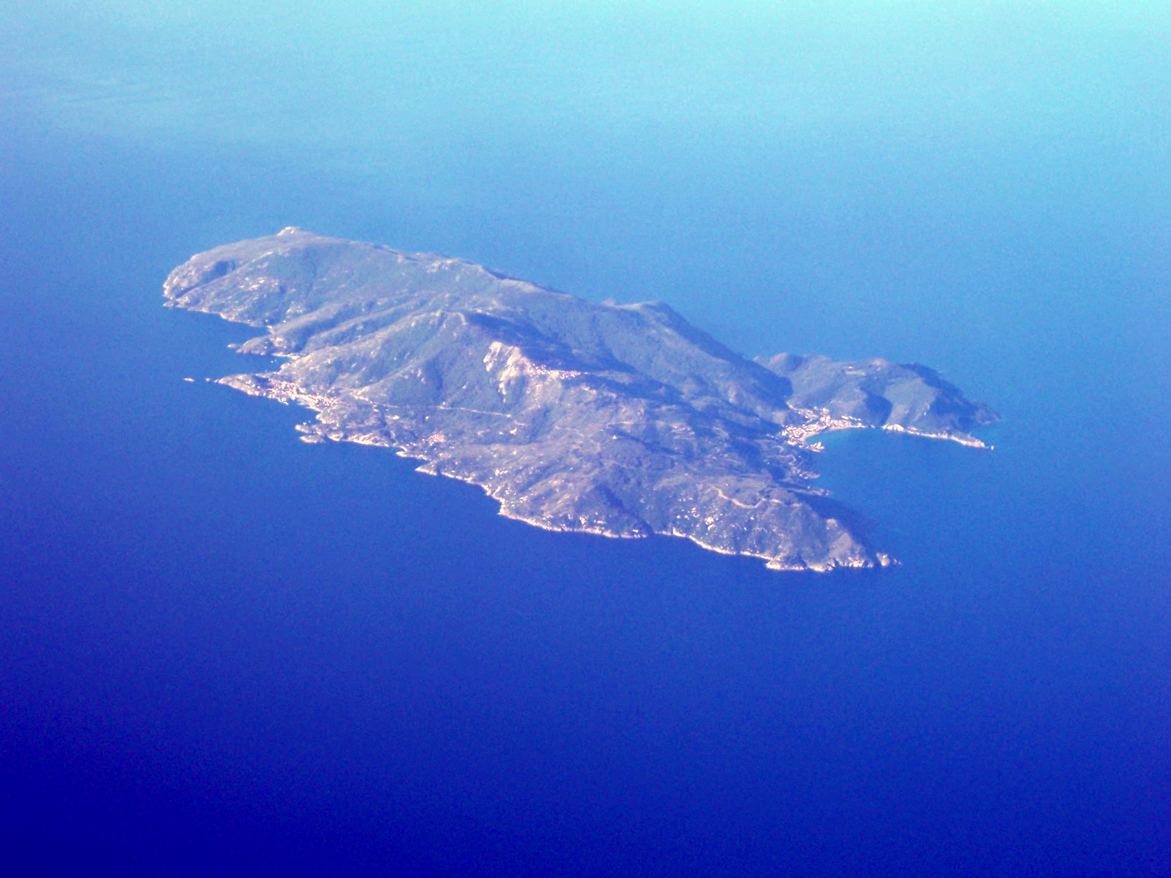 Veduta aerea dell’Isola del Giglio