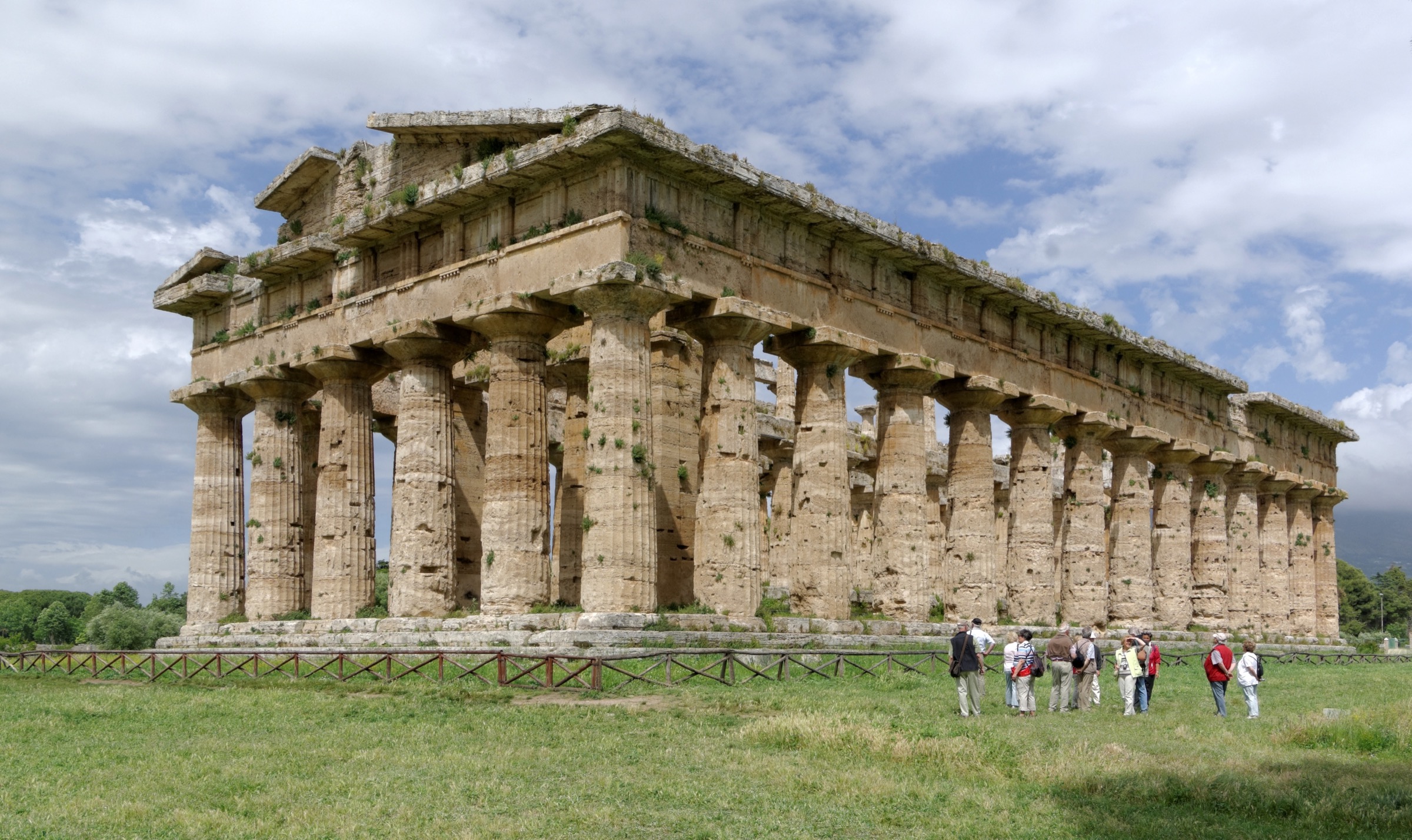 Tempio di Era nel sito archeologico di Paestum