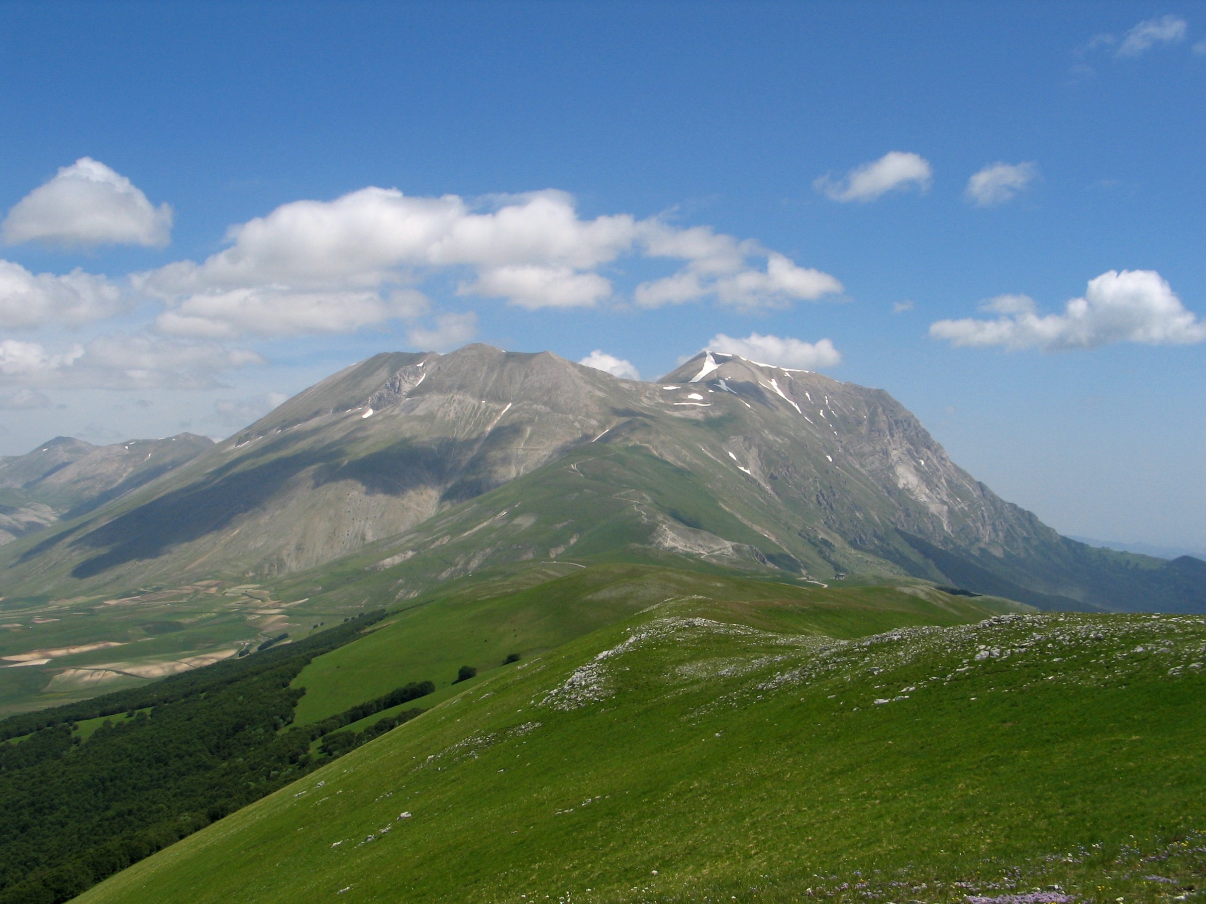Il versante meridionale del Monte Vettore